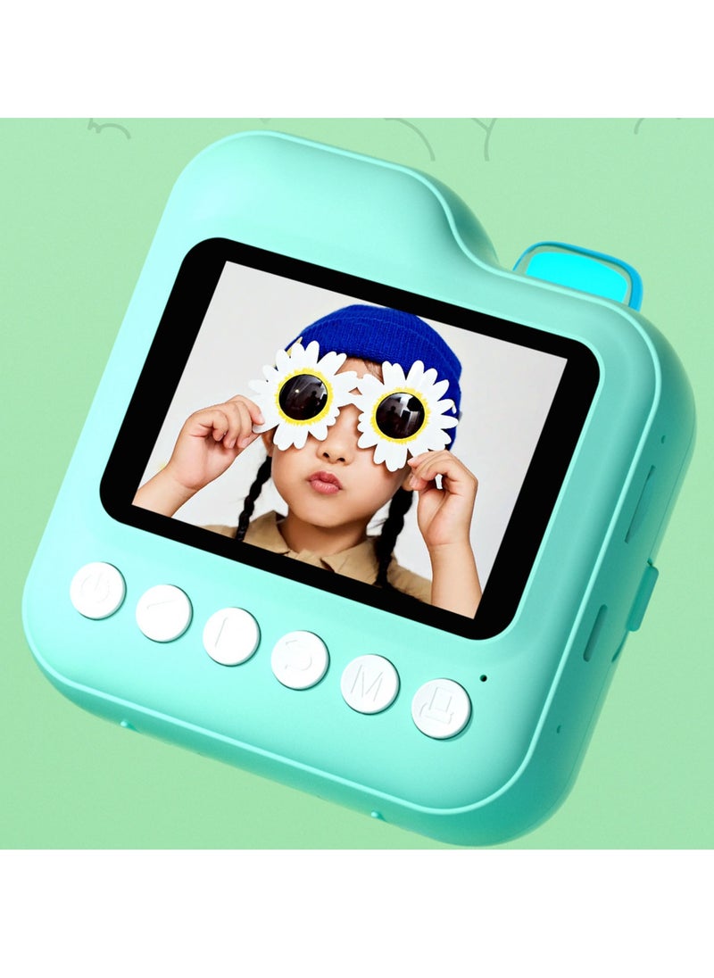 Velaurs Printer Camera Real Time Photo Printing High Definition Portable Kids Digital Camera for Outdoor Travel Blue  - Image 5