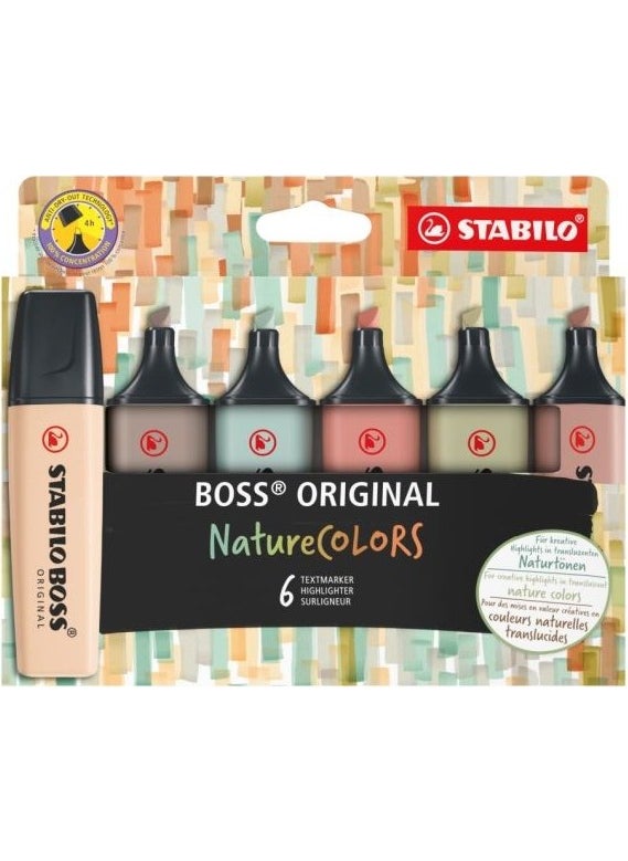 STABILO Boss Nature Colors 6 Color Marking Pen 70 6 2 2  - Image 3