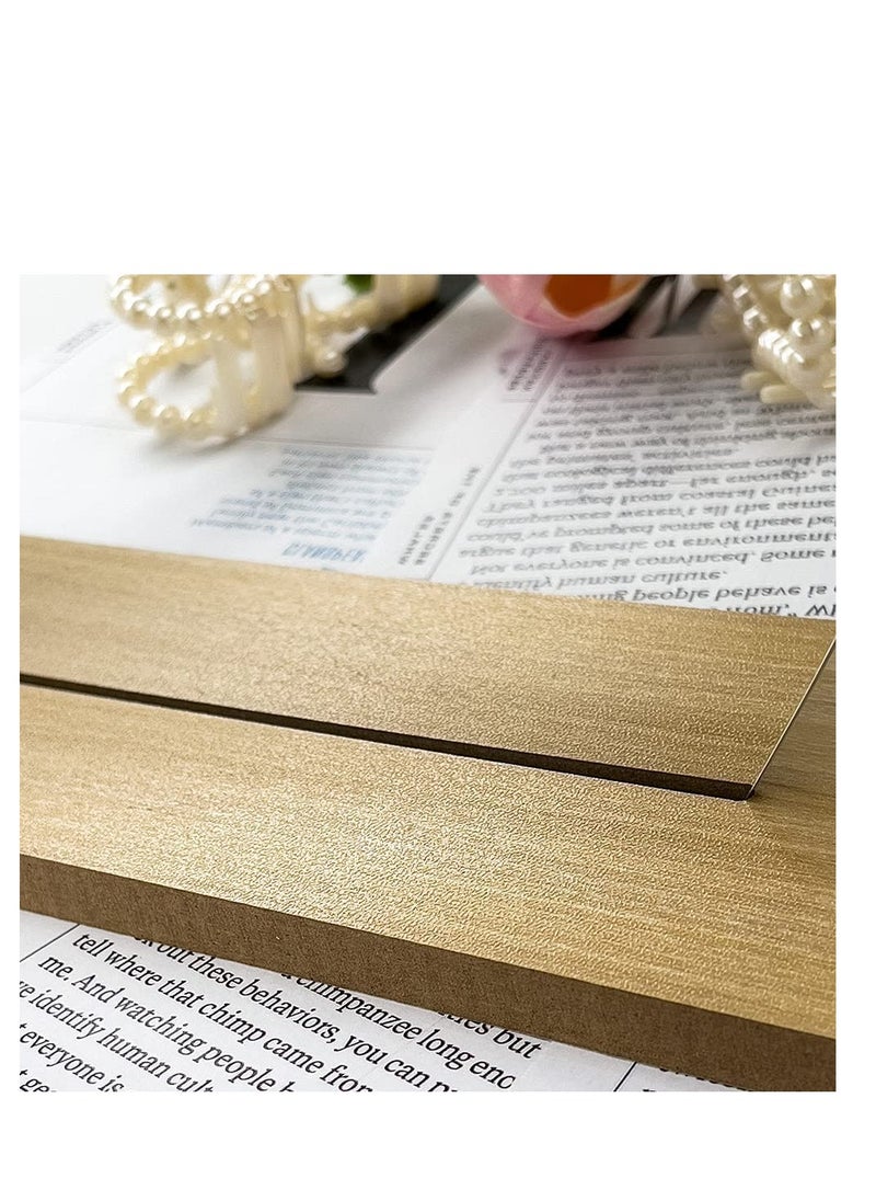 Generic Irregular Mirror Decorative Desk Tabletop Acrylic Mirror with Wooden Wall Mount Frameless Makeup Mirror Odd Shaped Mirror for Living Room Bedroom Entryway Bathroom Home Decor Cloud Shape  - Image 3