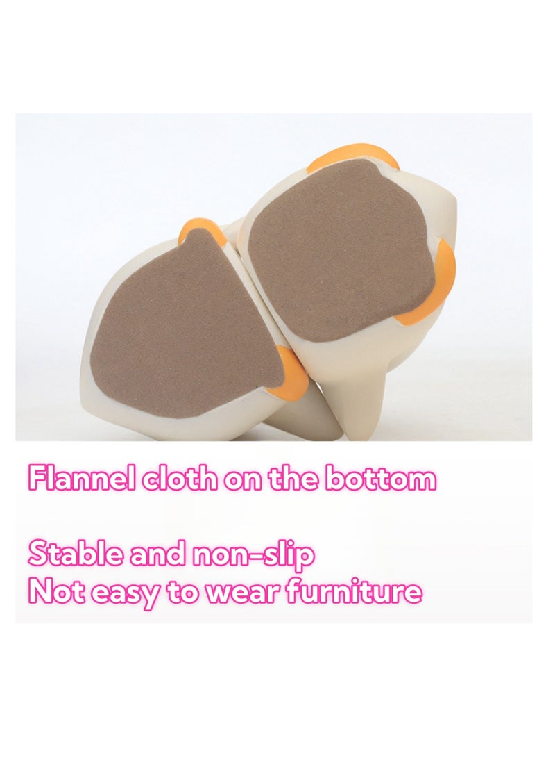 NOVOLAN NOVOLAN Animal Hug Bookends, Cute Animal Decorative Book Stands for Modern Minimalist Office & Living Room Decor, Dual Function Bookends & Decorative Ornaments, for Bookshelves, Desks (beige)  - Image 4