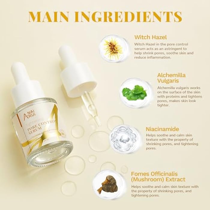 ANAI RUI 2 in-1 Pore SkinCare Set, Pore Clay Mask+Pore Minimizing Serum,Volcanic Pore Clay Mask for Nose&Face, Pore Reducer, Sebum Control Pore Exfoliating Stocking Stuffers Self Care Gifts for Women - Image 5