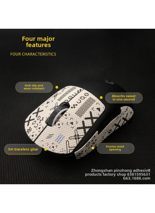 Generic - Anti-slip Mouse Stickers Logitech GPW One Or Two Generation GPROX Special All-inclusive Sweat-absorbent Anti-sweat Hand Stickers Lizard Skin-Color:gpw Second Generation ] - Image 1