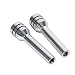 Dweekiy Door Lock Switches 2Pcs Universal Car Truck Aluminum Interior Door Lock Knob Pins CoverSilver - Image 2