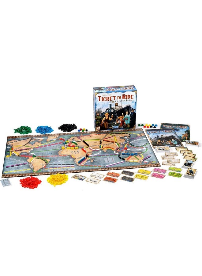 Days of Wonder Ticket to Ride Rails & Sails Board Game - Train Route-Building Strategy Game, Fun Family Game for Kids & Adults, Ages 10+, 2-5 Players, 90-120 Minute Playtime, Made by Days of Wonder - Image 2