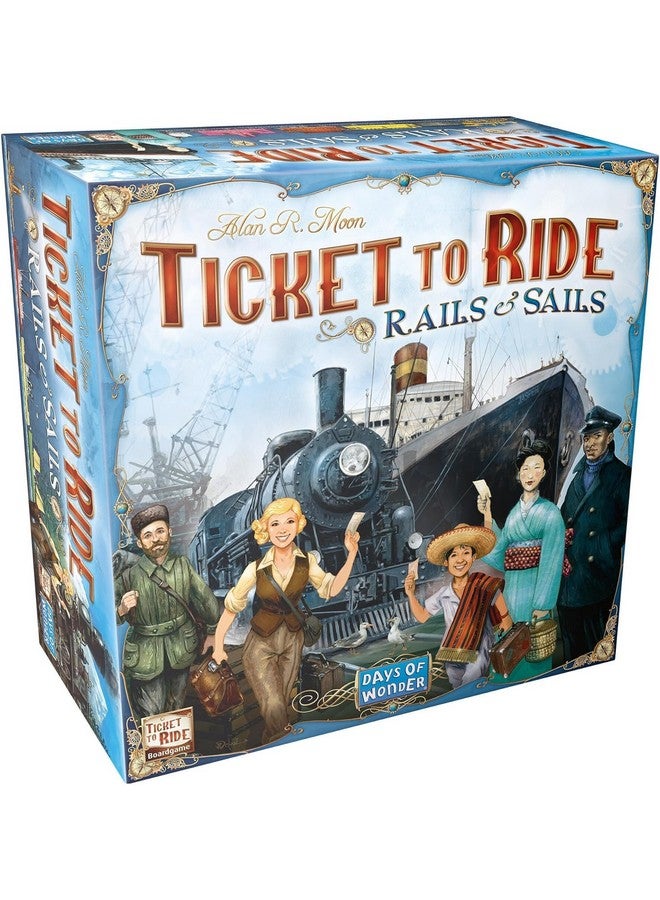Days of Wonder Ticket to Ride Rails & Sails Board Game - Train Route-Building Strategy Game, Fun Family Game for Kids & Adults, Ages 10+, 2-5 Players, 90-120 Minute Playtime, Made by Days of Wonder - Image 1