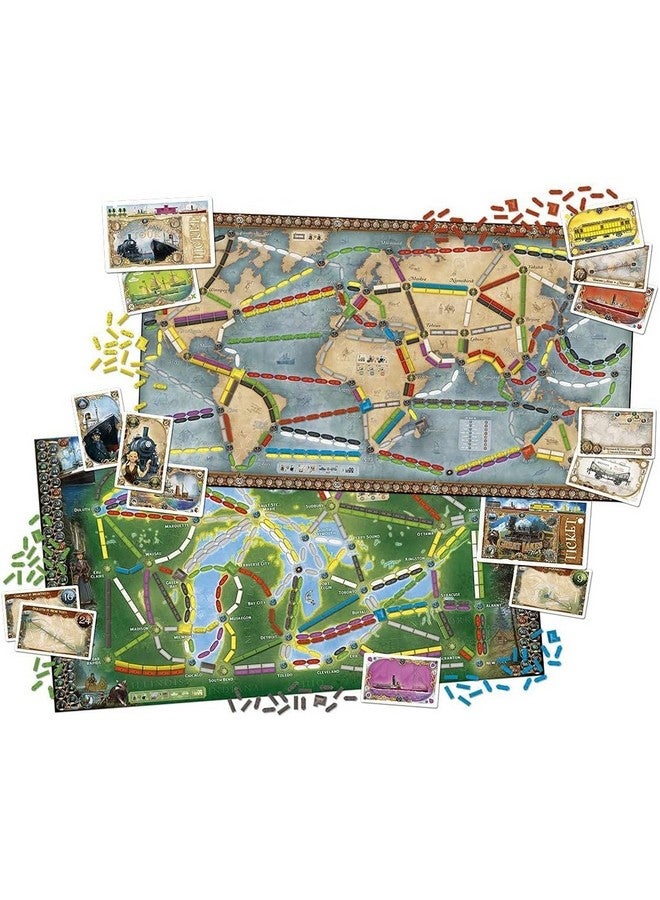 Days of Wonder Ticket to Ride Rails & Sails Board Game - Train Route-Building Strategy Game, Fun Family Game for Kids & Adults, Ages 10+, 2-5 Players, 90-120 Minute Playtime, Made by Days of Wonder - Image 3