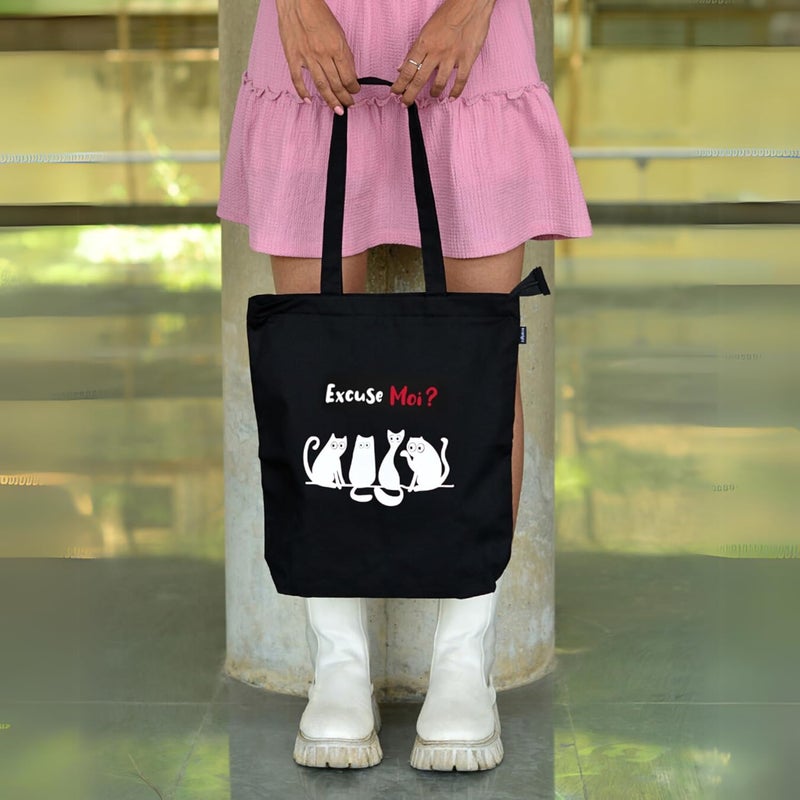 EcoRight Canvas Tote Bags for Women, College Bag for Girls, 100% Organic Cotton Tote Bag for Shopping, Travel & beach - Image 2