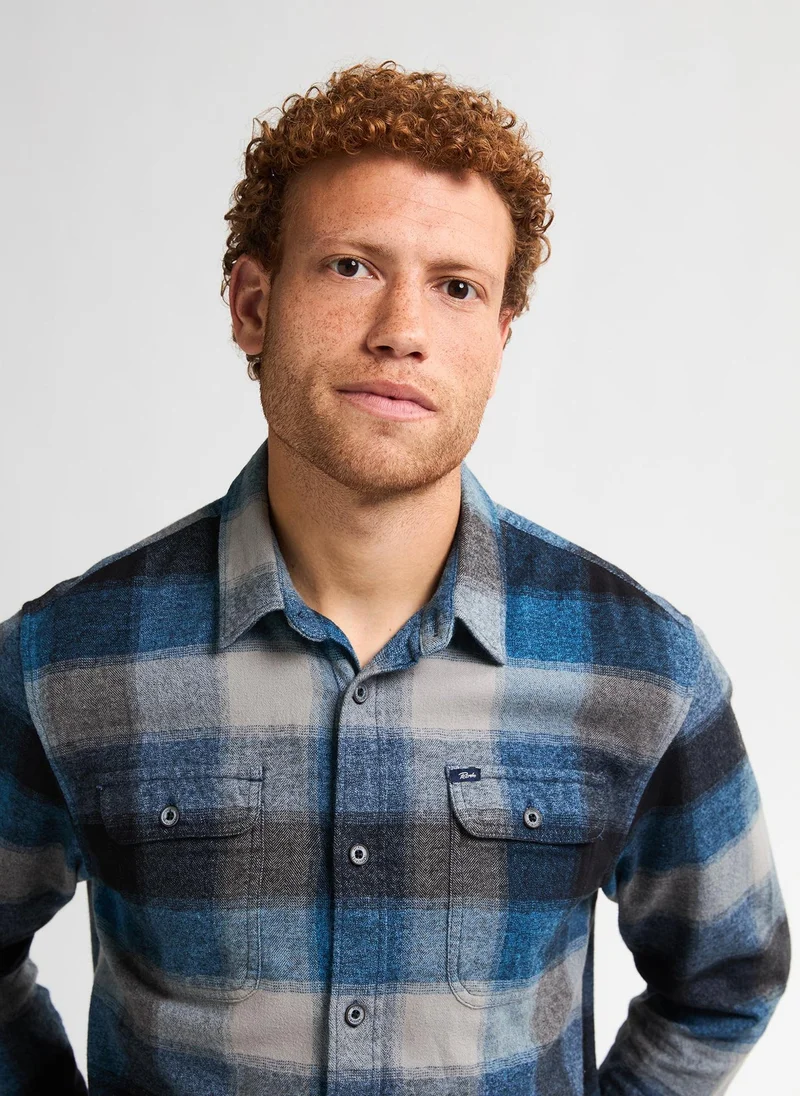 Petrol Industries Men Shirt Long Sleeve Check