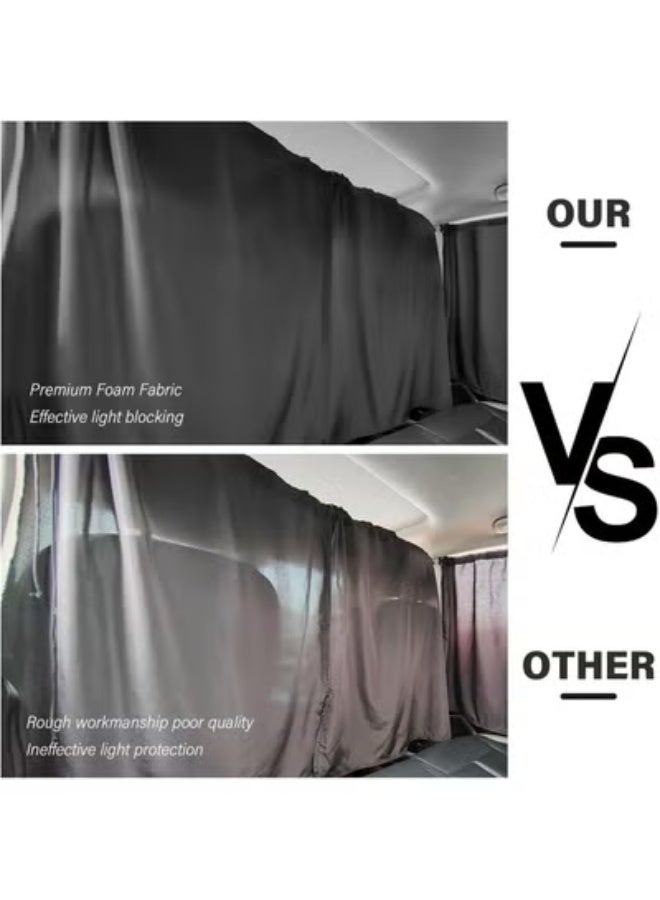 COYO 5PCS Car Window Shades Kit,Car Privacy Window Cover for Light Blocking and Privacy,Universal CCar Sunshade for Baby CCar Accessories Interior for Sleeping Traveling Camping - Image 2