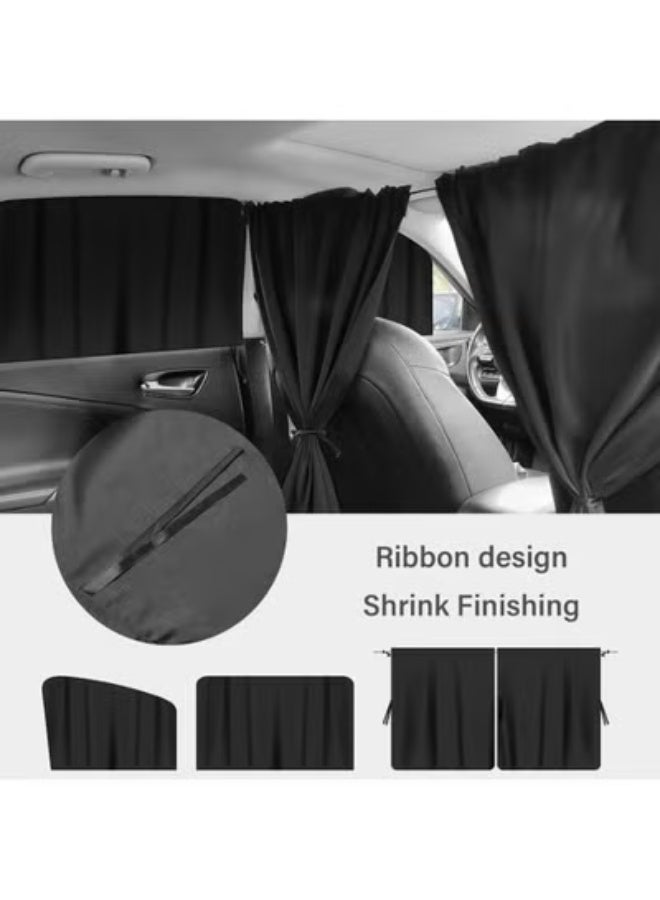 COYO 5PCS Car Window Shades Kit,Car Privacy Window Cover for Light Blocking and Privacy,Universal CCar Sunshade for Baby CCar Accessories Interior for Sleeping Traveling Camping - Image 5