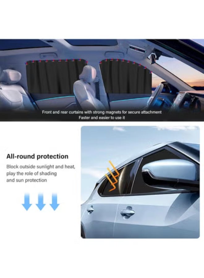 COYO 5PCS Car Window Shades Kit,Car Privacy Window Cover for Light Blocking and Privacy,Universal CCar Sunshade for Baby CCar Accessories Interior for Sleeping Traveling Camping - Image 3