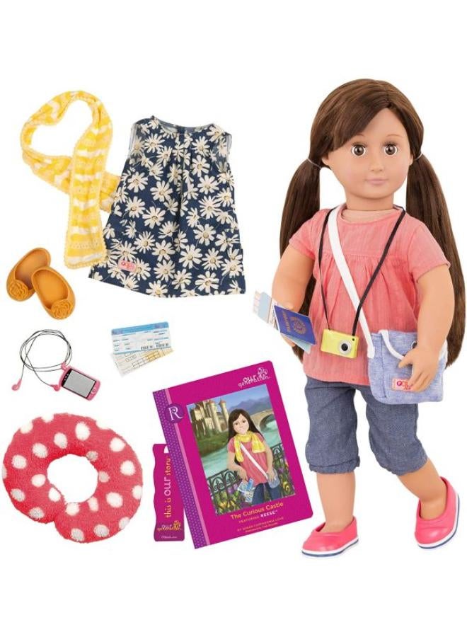 Our Generation Dlx Reese Travel Doll W/ Book - Image 4