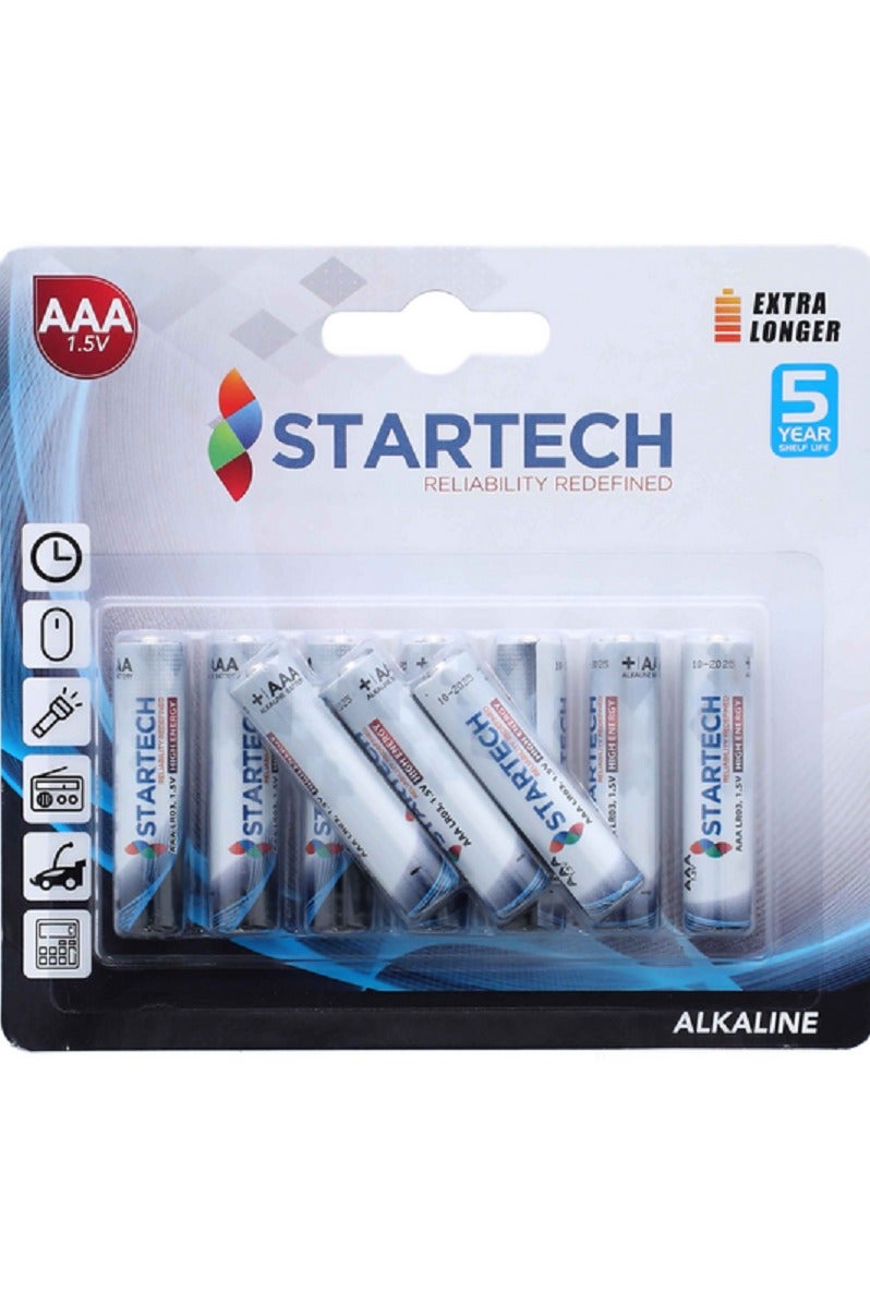 StarTech 10 Piece AAA Alkaline Battery