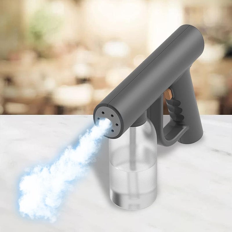 كلاراكو جهاز تعقيم بالضباب لاسلكي، بخاخ كهربائي محمول قابل لإعادة الشحن عبر منفذ USB، رذاذ ناعم، مناسب للمنزل والمكتب والمدرسة، سعة 300 مل - أسود - Image 2