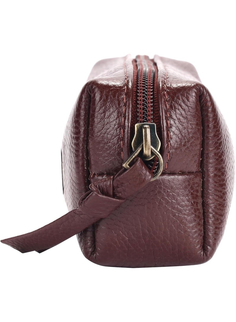 HAMMONDS FLYCATCHER Leather Utility Pouch - Multi-Use Genuine Leather Case for Pencils, Cosmetics, Stationery, Coins, Makeup Brushes - School & Office Organizer for Women & Men - Image 2