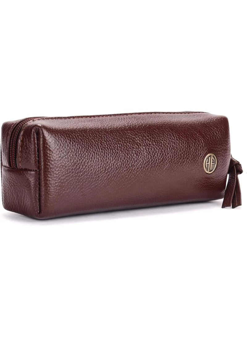  هاموندز فلاي كاتشر حقيبة جلدية متعددة الاستخدامات - حقيبة جلدية أصلية متعددة الاستخدامات للأقلام ومستحضرات التجميل والقرطاسية والعملات المعدنية وفرش المكياج - منظم للمدرسة والمكتب للنساء والرجال