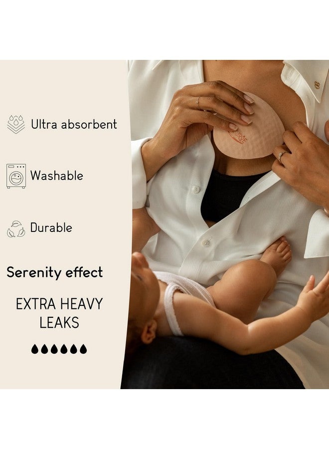 CURVE BY CACHECOEUR Curve by Cache Coeur Essential Plus Night Nursing Pads - 4-Pack Reusable Ultra-Absorbent Breastfeeding Pads - Leakproof & Washable - Heavy Flow Protection - Oeko-TEX Certified - Image 2