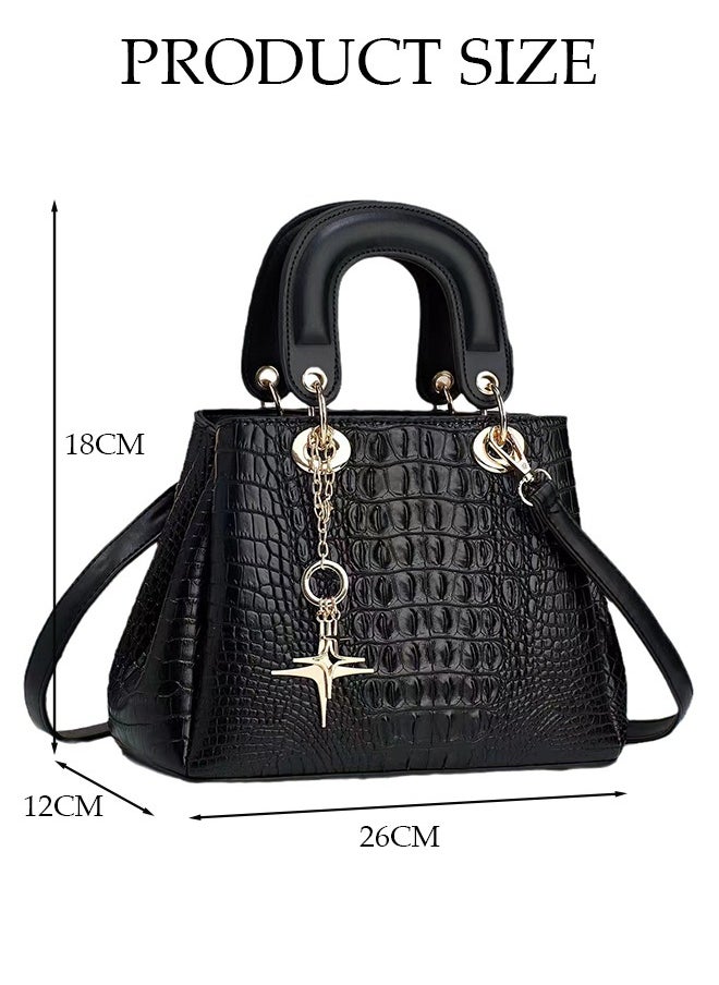 DUNISO Women's Vintage Tote Bag Handbags with Large Capacity Faux Leather Shoulder Bag Ladies Fashion Designer Satchel Crossbody Bag with Detachable Strap for Ladies  - Image 3
