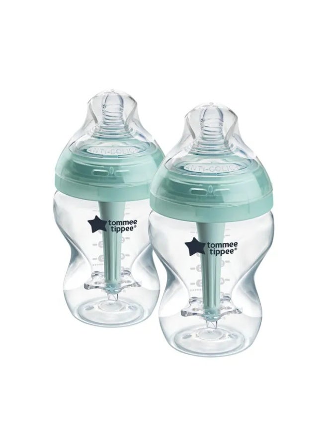 Tommee Tippee UK زجاجة تغذية متقدمة مضادة للمغص - 260 مل - عبوة من 2 - Image 2