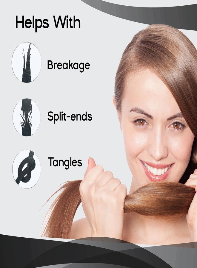 Herstyler Black Hair Brush Detangler - Untangle Brush for Thick Hair - No Tangles - Soft Bristles - Anti Slip Handle - Image 4