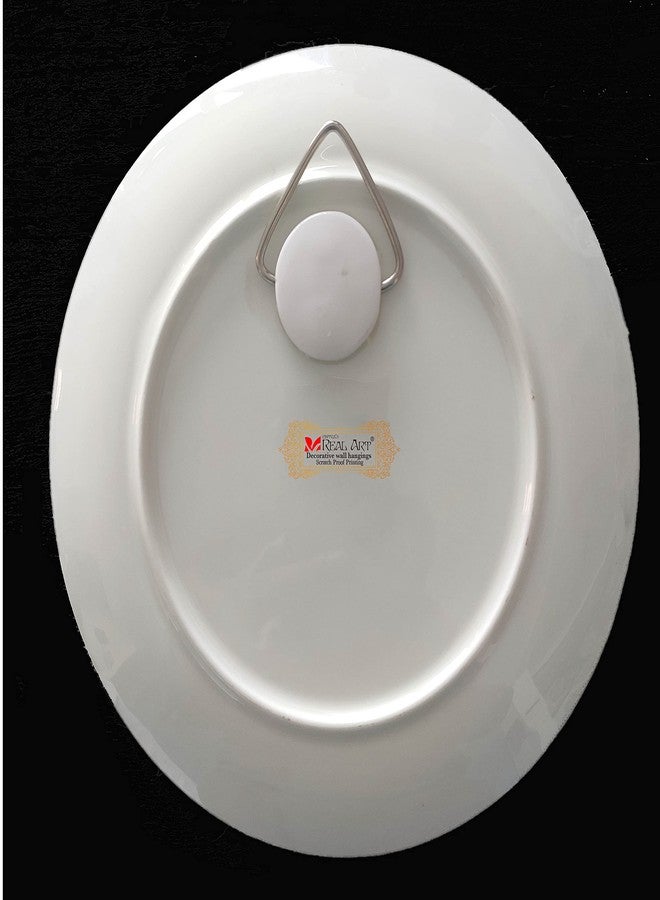 REAL ART Wall Hanging Ceramic Plates 10"-1pc Gift Packing Box (Design 3) - Image 2
