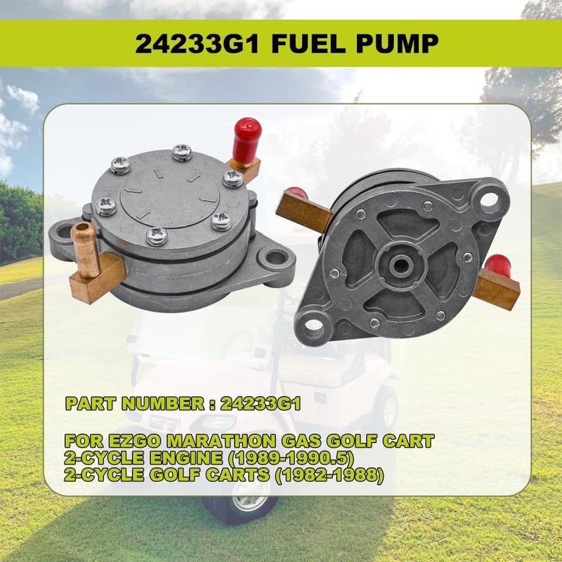 JDLLONG Carburetor for EZGO Golf Cart Gas Club Car 1989-1993 with Fuel Pump - Image 5