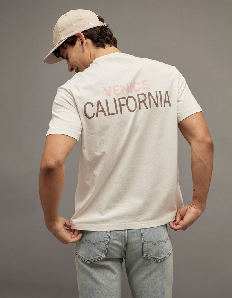 American Eagle AE Standard Fit Destination Graphic T-Shirt - Image 2