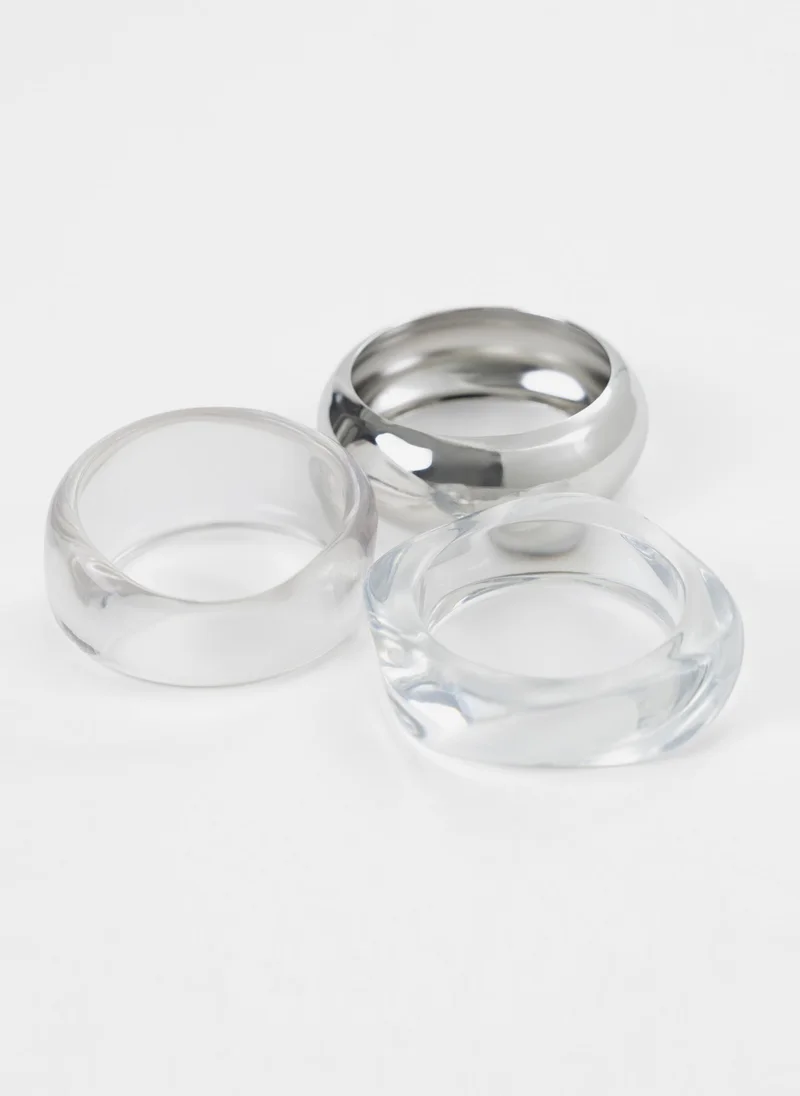 Lichi  Set of three plastic bracelets for Women | Best Price UAE