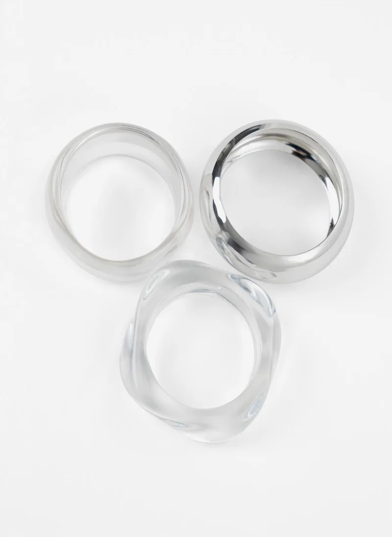 Lichi  Set of three plastic bracelets for Women | Best Price UAE