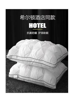 Comfy COMFY SOFT HOTEL QUALITY FEATHER FILLING SET OF 2 DOUBLE CORD PILLOW  - Image 1