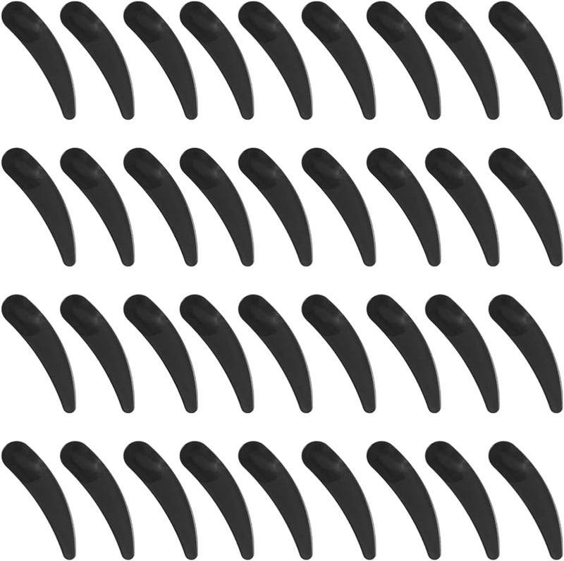 Beaupretty 200Pcs Mini Disposable Makeup Spatulas, Facial Cream Spoon Cosmetic Plastic Spatulas Scoops Tip Spatulas (Black) - Image 1