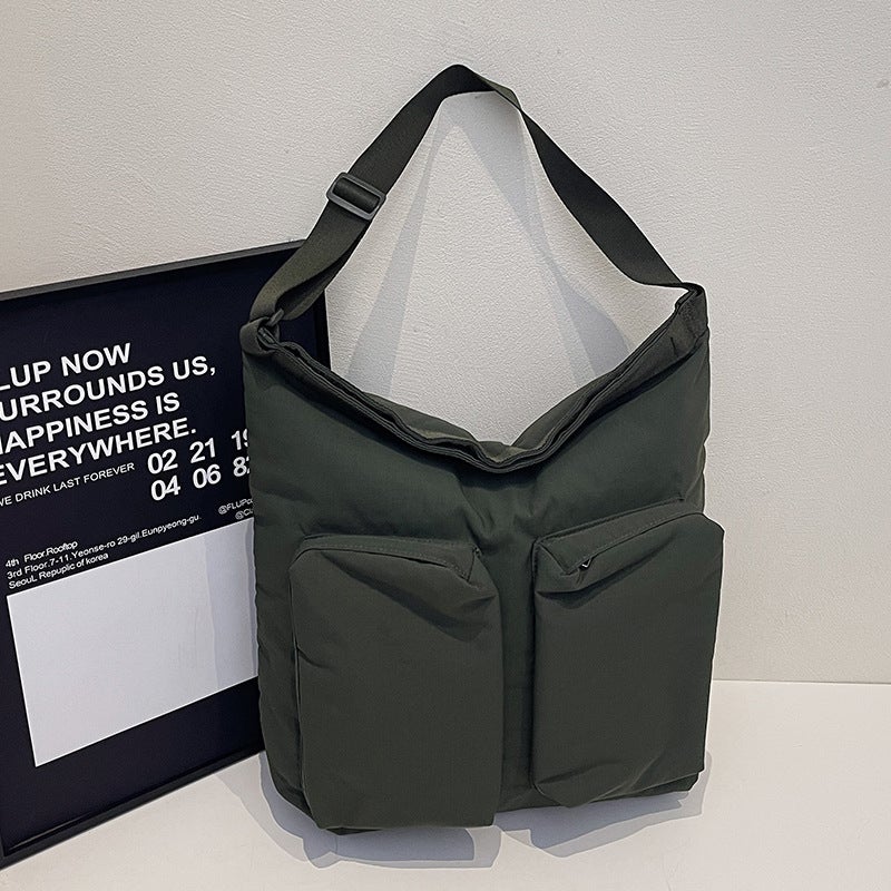 Nylon Cloth Bag Large Capacity Shoulder Bag Student Class Tote Bag New Women'S Bag Portable Fashion Commuter Crossbody Bag - Image 5
