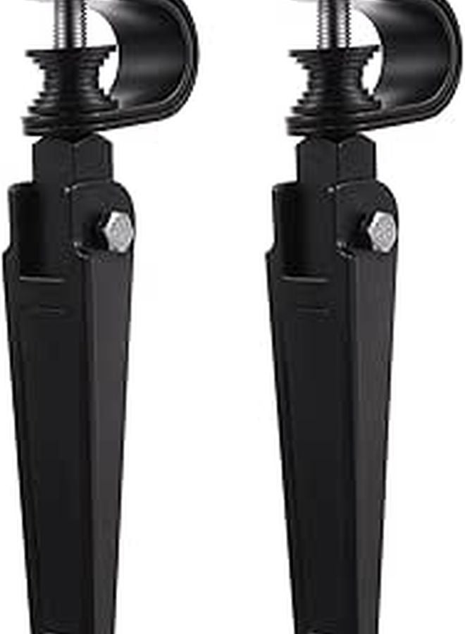 Foldable Aluminum Motorcycle Foot Pegs Anti Slip Pedals Frame Protection 2 Pieces - Image 1