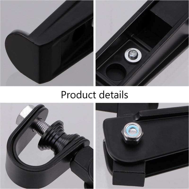 Foldable Aluminum Motorcycle Foot Pegs Anti Slip Pedals Frame Protection 2 Pieces - Image 5