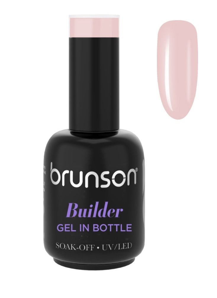brunson - Builder Gel, 10 in-1 Builder Gel In A Bottle 18ml Soak Off UV/LED Hard Gel for Nail extension Builder Base Gel Nail Polish for Long lasting Fake Nails Manicure Strong Nails Tips for Nail Art - Image 1