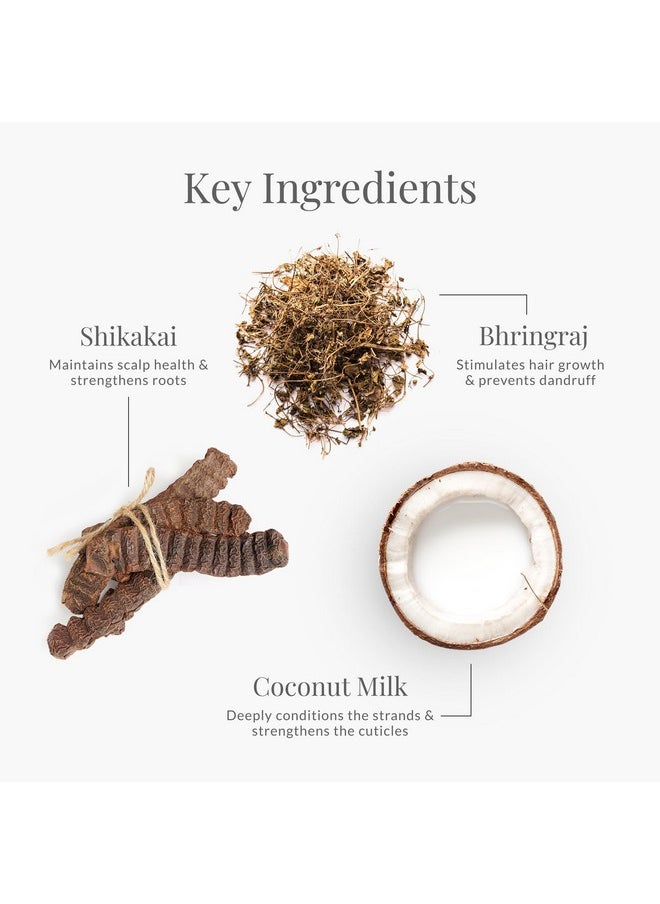 Forest Essentials Hair Conditioner With Coconut Milk, Licorice, Bhringraj & Shikakai, Natural Hair Conditioner To Deeply Nourish Dry, Normal Hair (Shikakai), Sls/Sles & Paraben Free, 200Ml  - Image 3