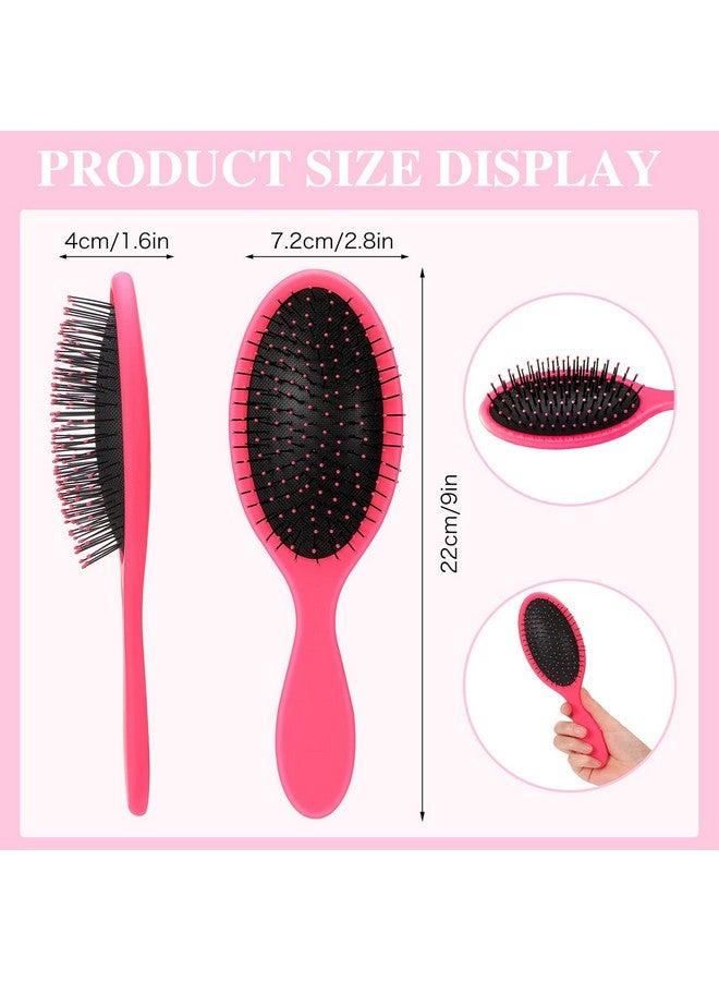 Nuenen 6 Pieces Wet Hair Brushes For Women Travel Detangling Brush Soft Bristles With Cushion Base Drying Detangler Small Hair Brushes For Girls Kids(Multi Colors) - Image 3