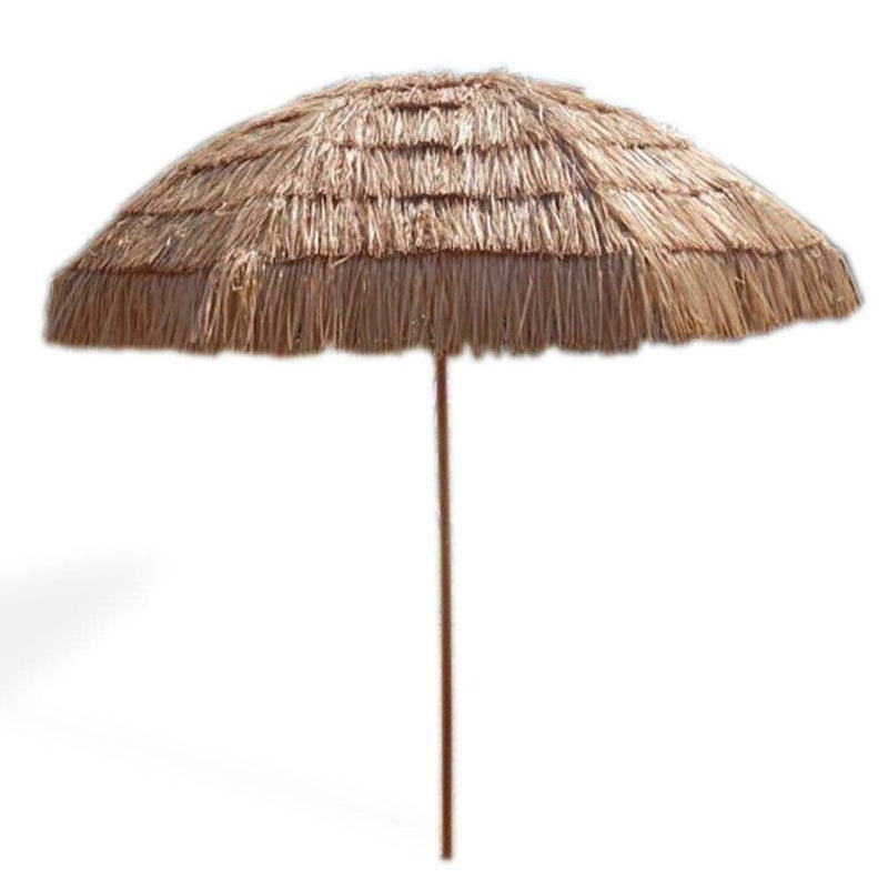 Impact Canopy 8' Hawaiian Tiki Umbrella, Pool Patio Beach Umbrella, Thatched Tiki - Image 1