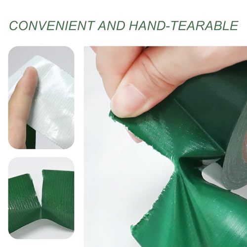 WELSTIK Professional Grade Dark Green Duct Tape, Waterproof Duct Cloth Fabric,Duct Tape for Photographers,Repairs, DIY, Crafts, Indoor Outdoor Use (2 Inch X 45 Yards, Green) - Image 4