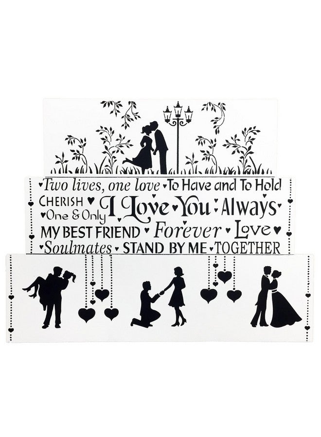 Designer Stencils Words of Love Cake Stencil Side by Designer Stencils - Image 3