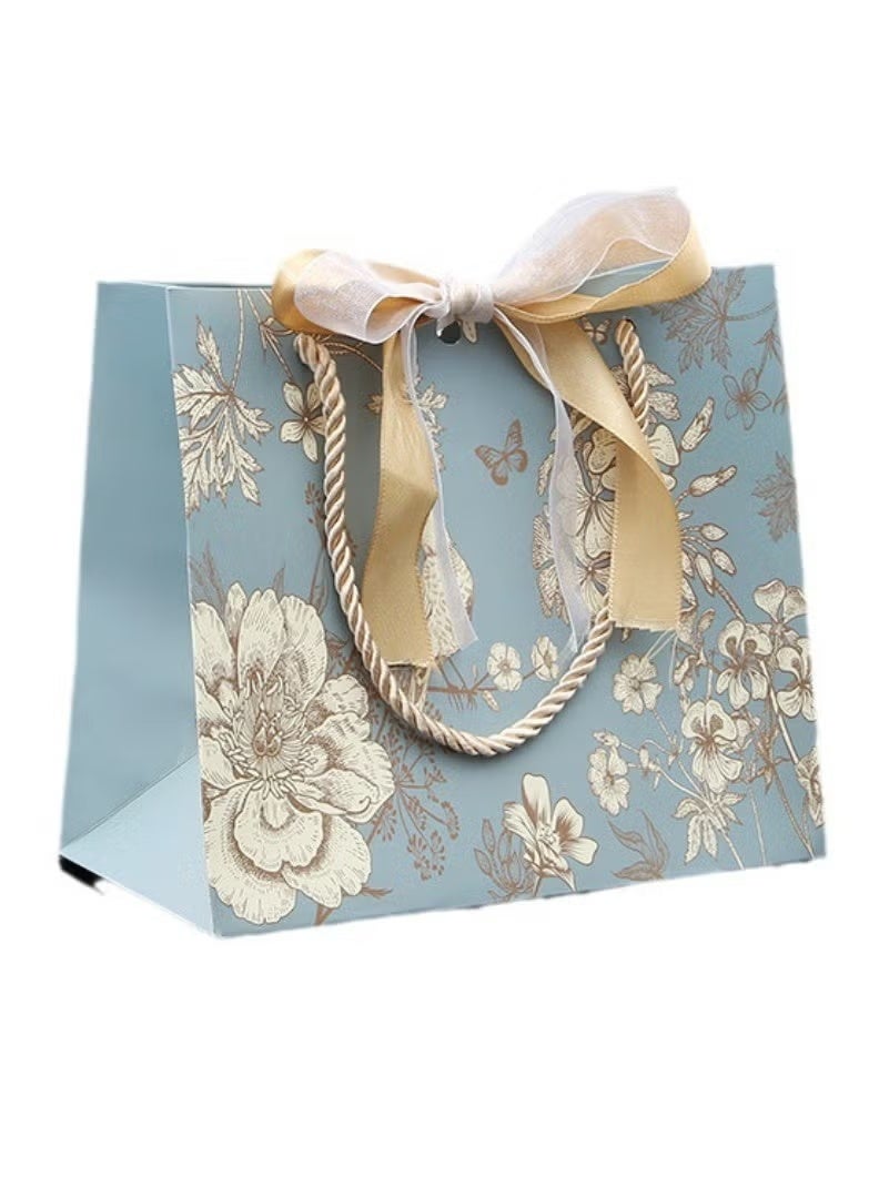 36x12x24cm حقيبة هدية، 20 قطعة مجموعة ملونة زهرة نمط حقيبة هدية، حقيبة الهدايا الورقية المحمولة لحجم كبير حقائب الهدايا، عيد ميلاد أم حقائب، حفل زفاف - Image 1