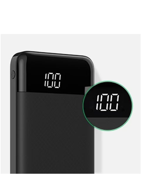 10000mAh YP49 Power Bank Digital Display Support PD QC 2.0 / 3.0 / FCP / PPS / AFC Protocol And 15W Wireless Output Black