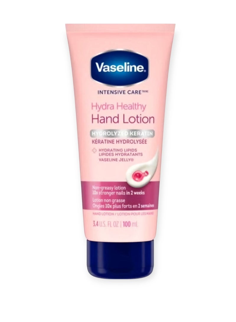 Vaseline Hydra Healthy Hand Lotion - Deep Moisture & Protection for Dry Skin 100ml - Image 1