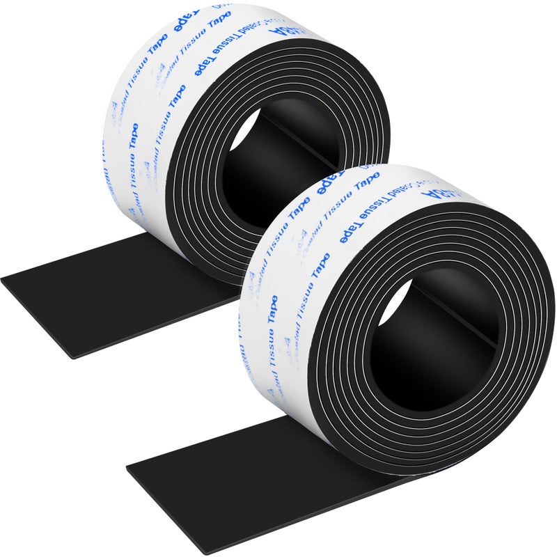 PremiFix Rubber Feet 2 Rolls, Adhesive Rubber Pad, Non Slip Pads for Furniture and Electronics 1x40 inch - Image 1