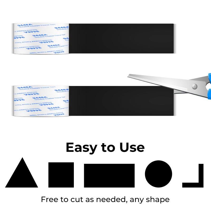 PremiFix Rubber Feet 2 Rolls, Adhesive Rubber Pad, Non Slip Pads for Furniture and Electronics 1x40 inch - Image 3