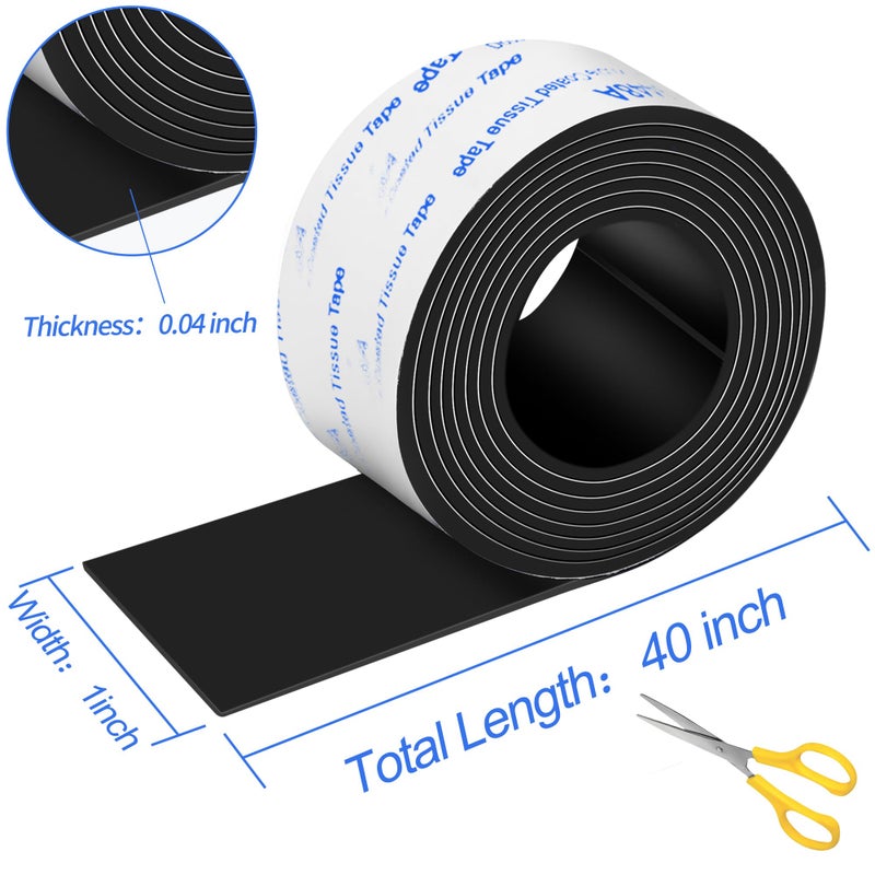 PremiFix Rubber Feet 2 Rolls, Adhesive Rubber Pad, Non Slip Pads for Furniture and Electronics 1x40 inch - Image 5