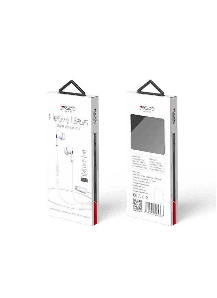 Yesido Yesido YH35 Type-C plug Wired Earphone  - Image 1
