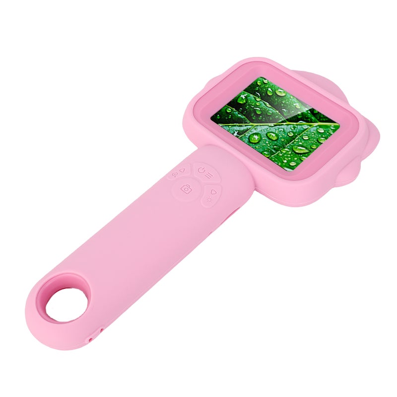 Handheld Digital Microscope 2.4in Screen 500X 2MP Data Storage Rechargeable Microscope with LED Lights - Image 5
