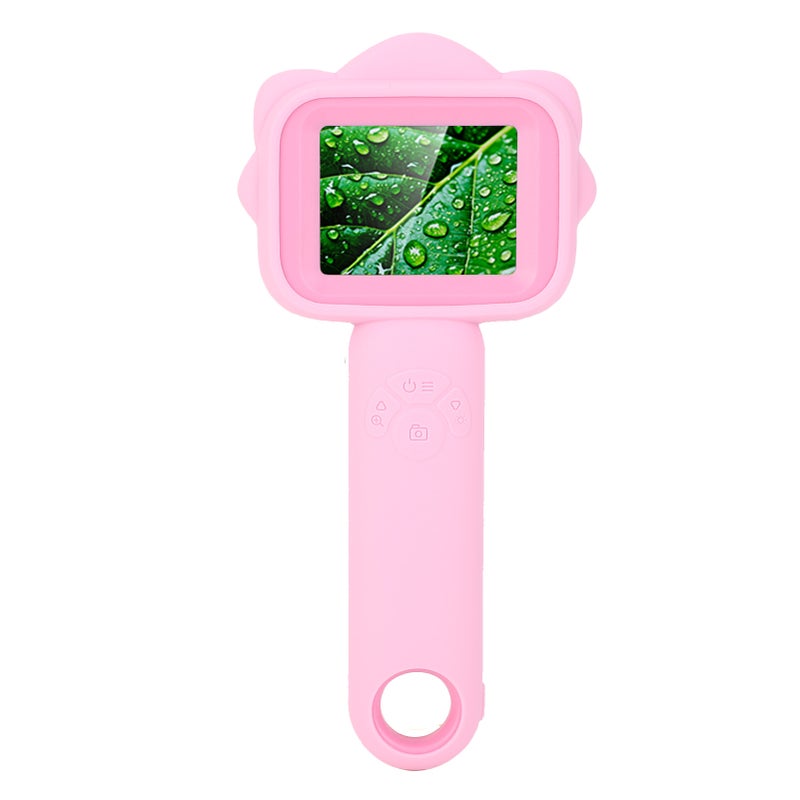 Handheld Digital Microscope 2.4in Screen 500X 2MP Data Storage Rechargeable Microscope with LED Lights - Image 2