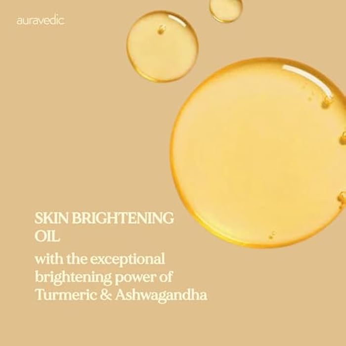 Auravedic Skin Oil for Radiant Skin | Face Massage Oil with Turmeric, Saffron & Ashwagandha | Suits Oily, Dry & All Skin Types | Organic & Natural | 3.38 Fl Oz (100ml) - Image 2
